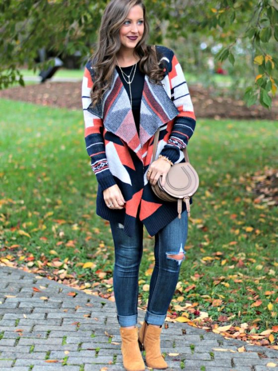 Geo Pattern Cardigan